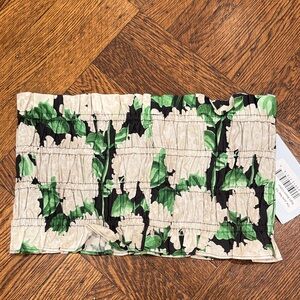 Hill House Green and Cream Floral Top